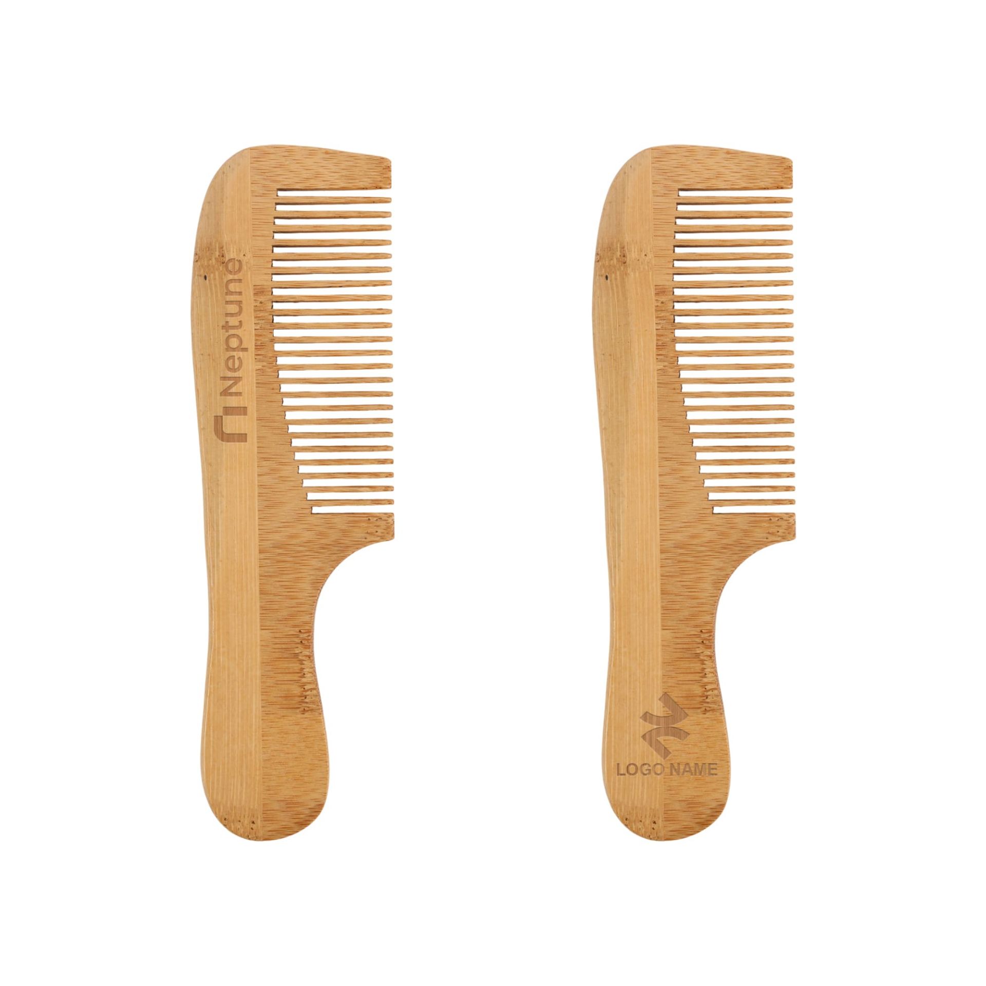 Picture of Natural Bamboo Comb With Handle