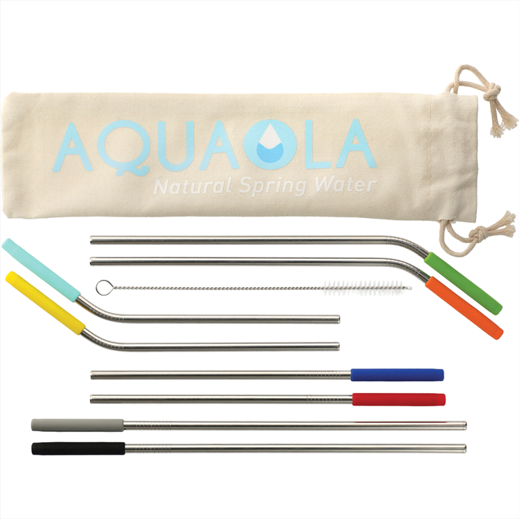 Picture of Reusable Stainless Straw 10 in 1 set
