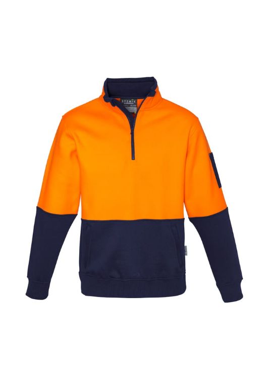 Picture of Unisex Hi Vis Half Zip Pullover
