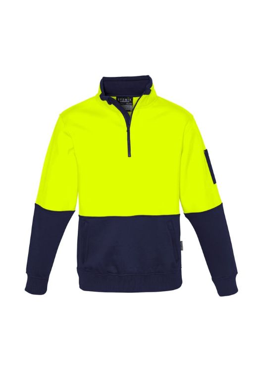 Picture of Unisex Hi Vis Half Zip Pullover