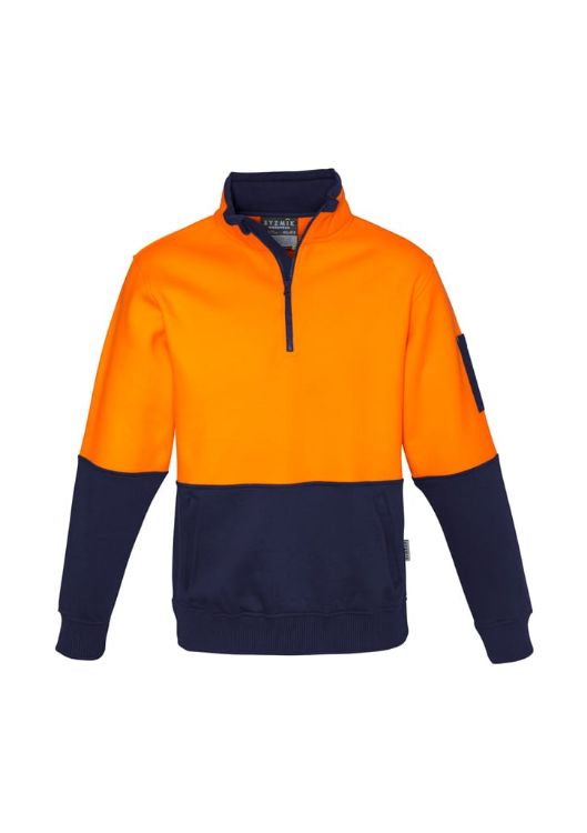 Picture of Unisex Hi Vis Half Zip Pullover