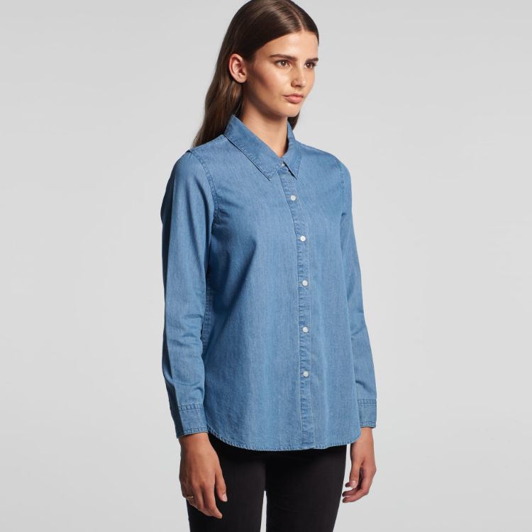 Picture of Wo's Blue Denim Shirt