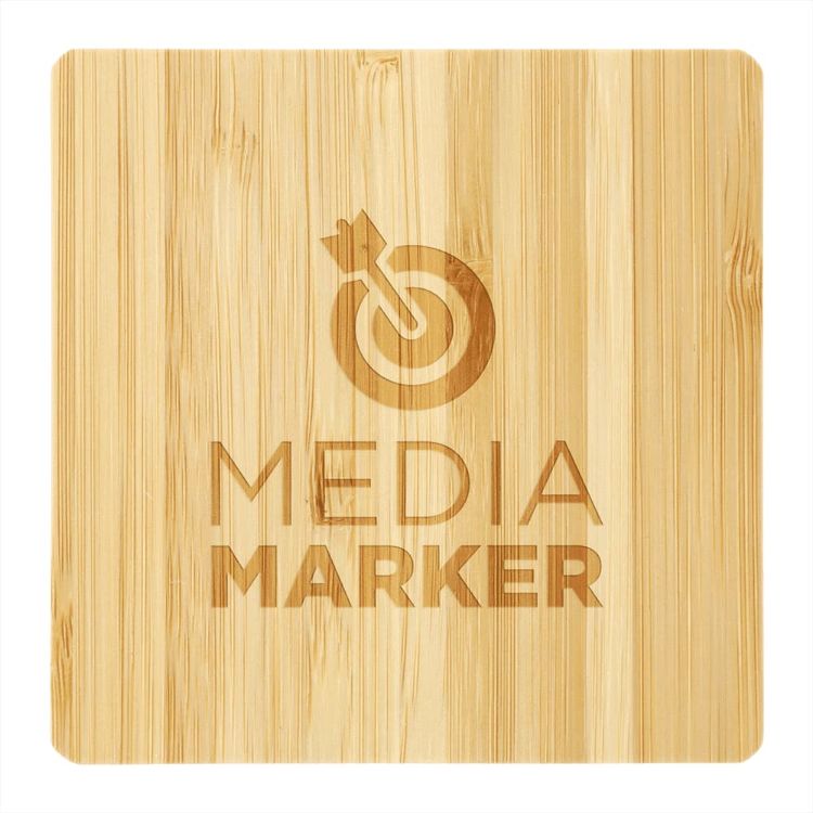 Picture of Bamboo Wireless Charging Pad w/ Dual Outputs