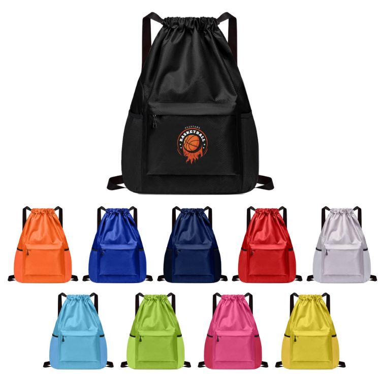 Picture of Multi-Pocket Drawstring Backpack