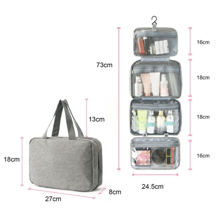 Picture of Large Capacity Hanging Toiletry Bag