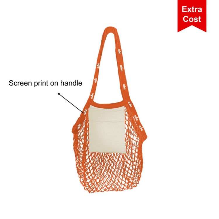 Picture of Mesh Foldaway Cotton Tote bag