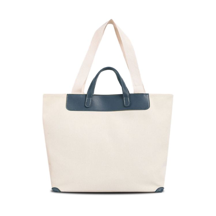 Picture of Canvas Bag With Leather Handle