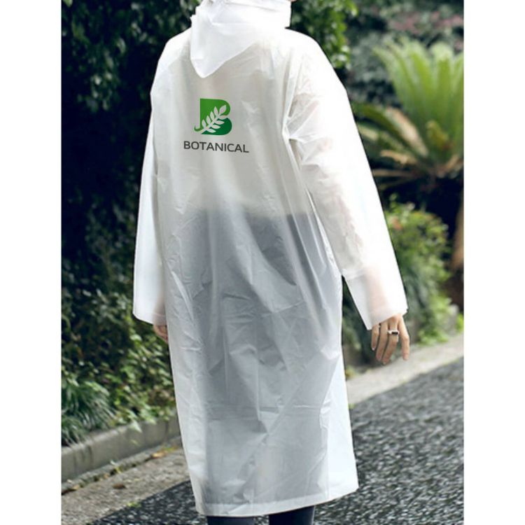 Picture of Reusable Adult EVA Digital Print Raincoat