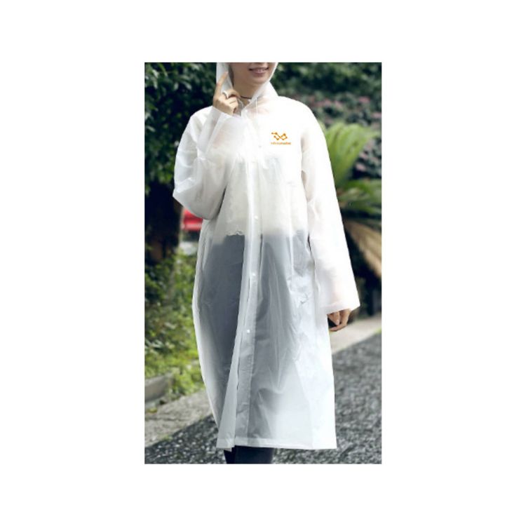 Picture of Reusable Adult PEVA Screen Print Raincoat