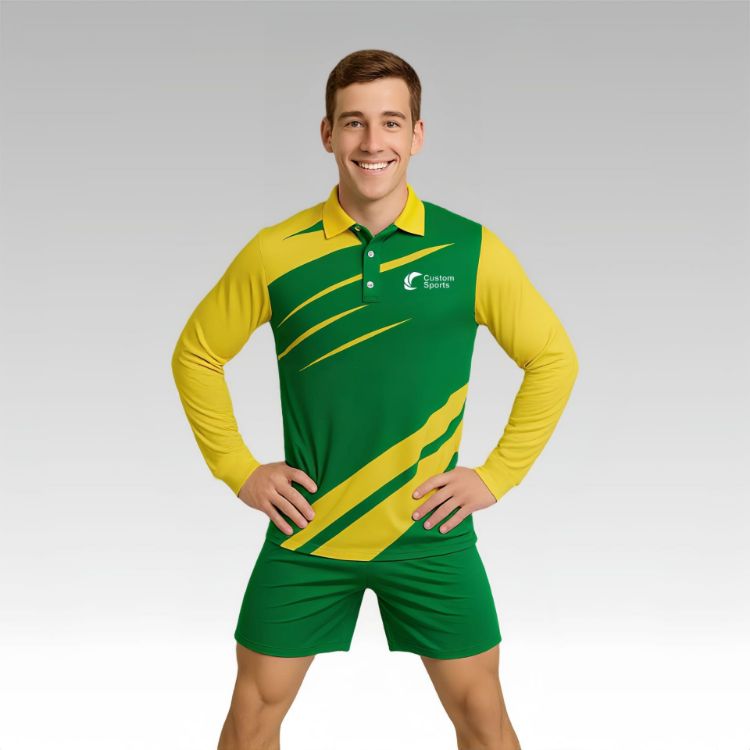 Picture of 100% Poly Micro Mesh Sublimated Basic Long Sleeves POLO