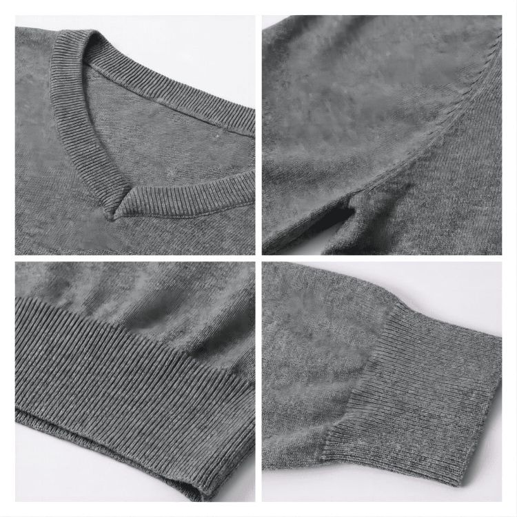 Picture of Unisex 100% Cotton Round Collar Sweater