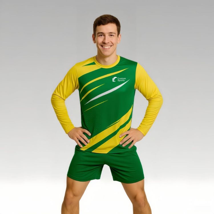 Picture of 100% Polyester Micro Mesh Sublimated Sports Long Sleeves Shirt