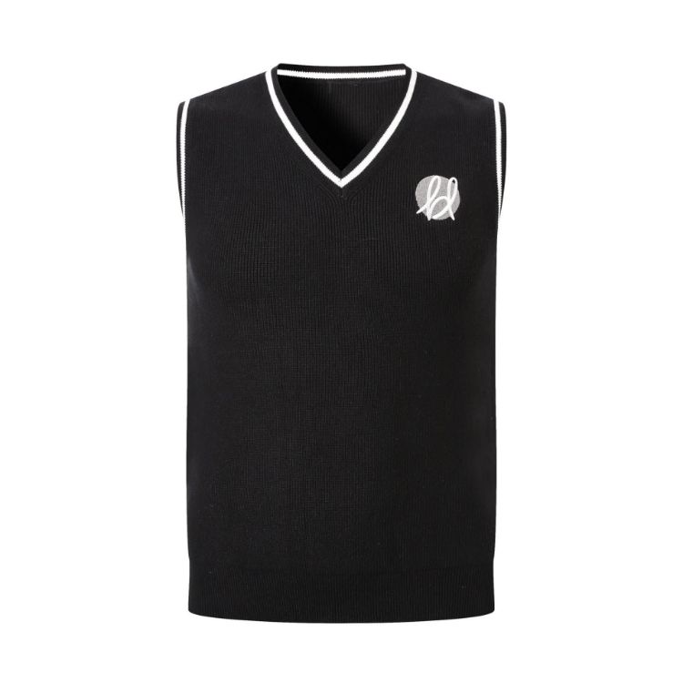 Picture of Unisex Cotton Spandex V-Neck Knitted Vest