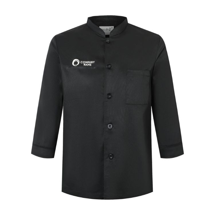 Picture of Classic 3/4 Sleeves Single Breasted Chef Jacket