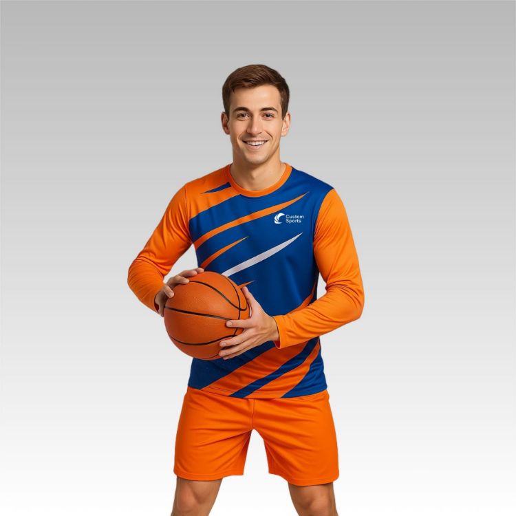 Picture of 100% Poly Milk Silk Sublimated Sports Long Sleeves Shirt