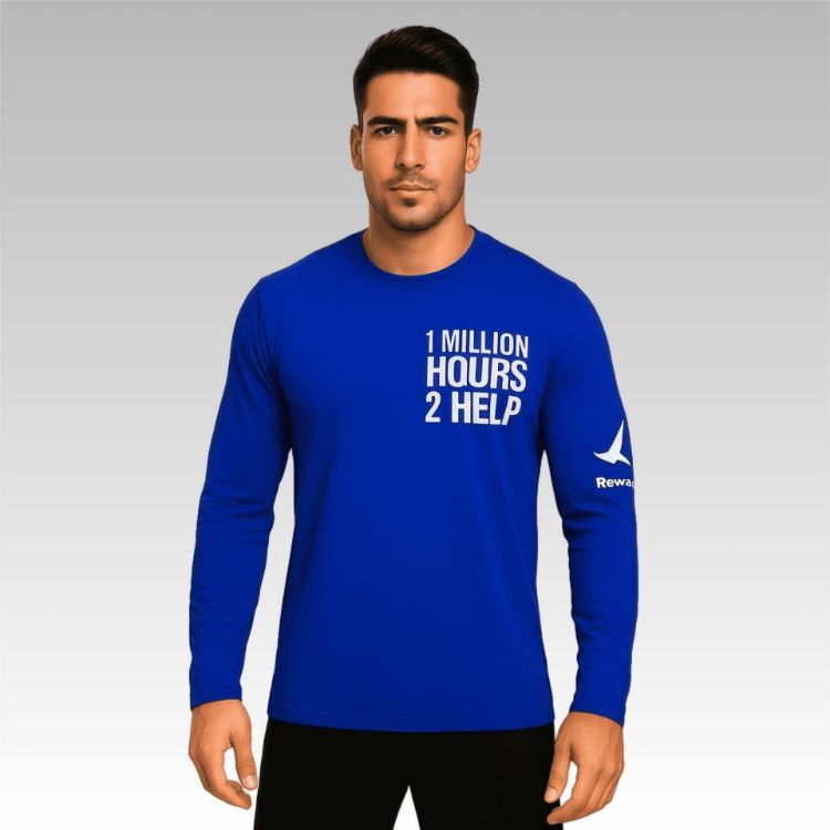 Picture of Unisex Adults RPET Milk Silk Sublimated Crew Neck Long Sleeves Shirt