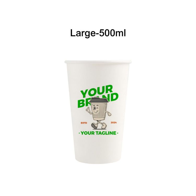 Picture of PLA Single Wall Compostable Paper Cups