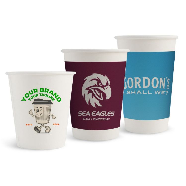 Picture of Home Compostable Aqueous Single Wall Paper Cups