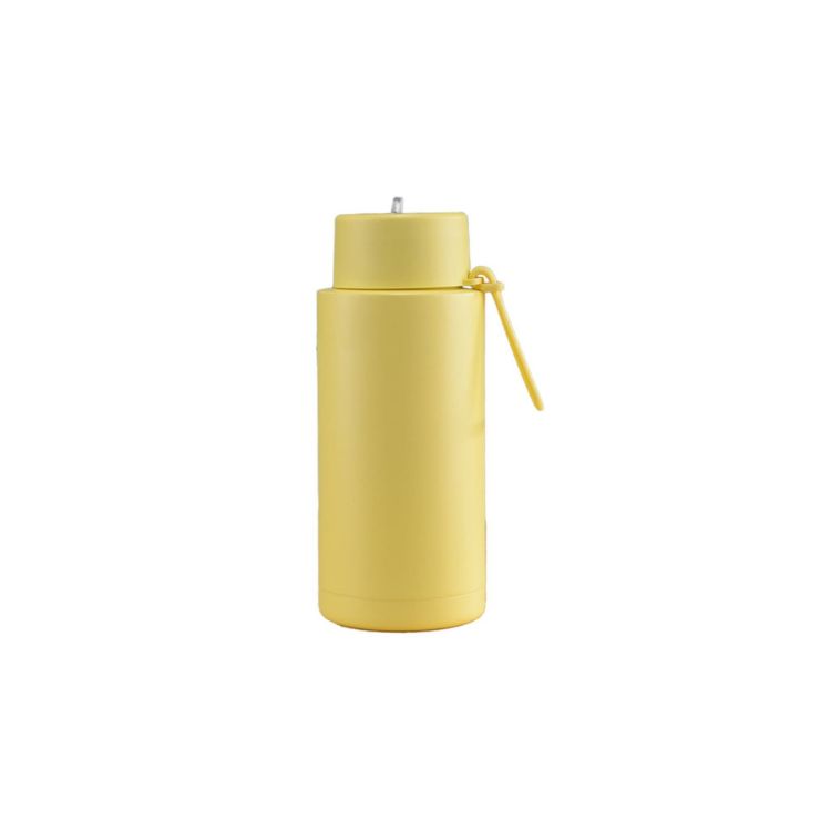 Picture of 1L Stainless Steel Bottle with Straw Lid