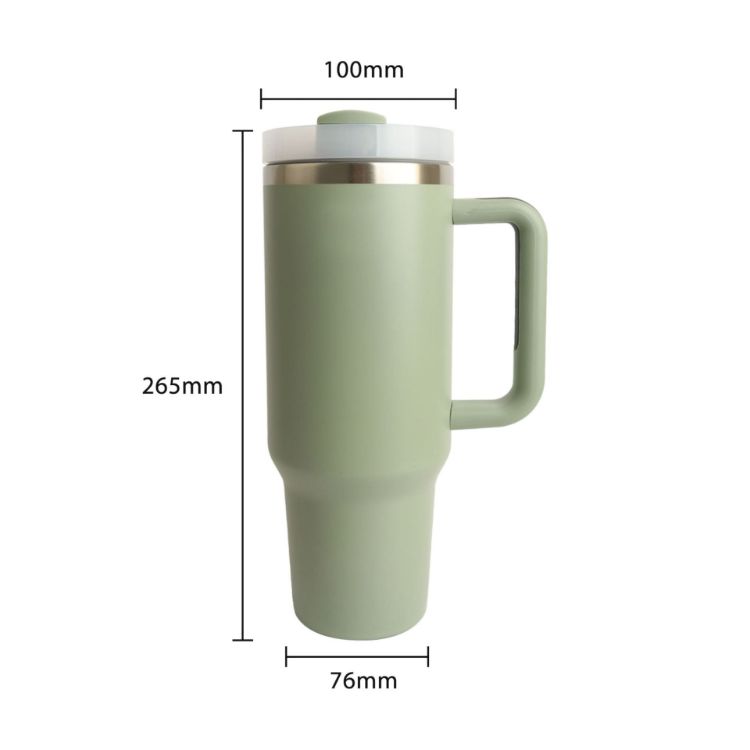 Picture of 1.2L Stainless Steel Tumbler with Lid and Straw