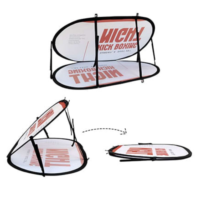 Picture of Oval Shaped Pop Up Banners (Large)