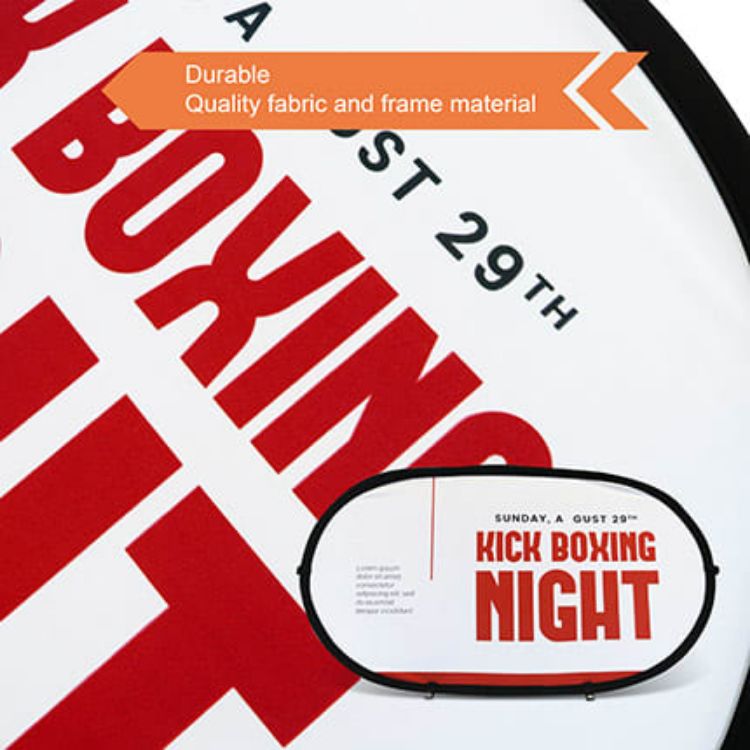 Picture of Oval Shaped Pop Up Banners (Small)