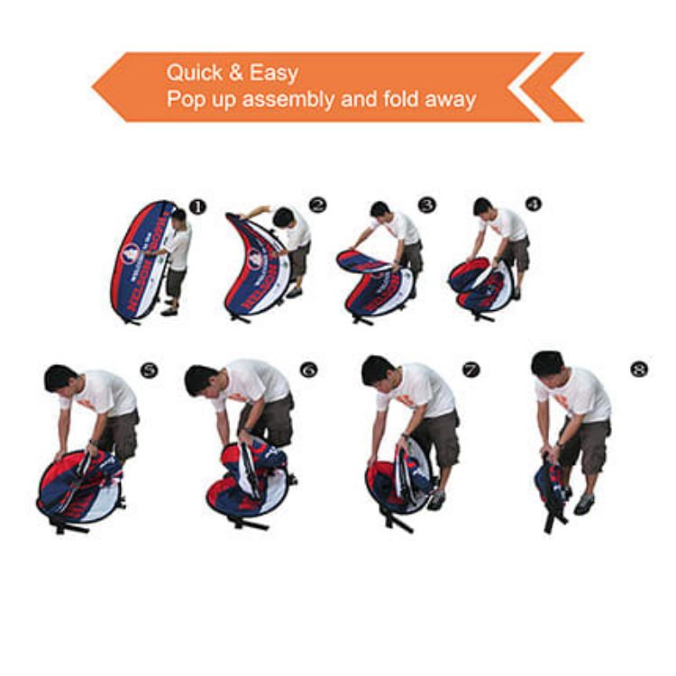 Picture of Oval Shaped Pop Up Banners (Small)