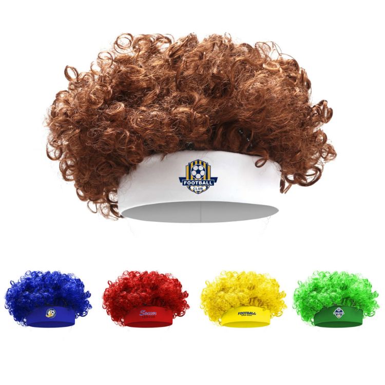 Picture of Solid Afro Headband Wig