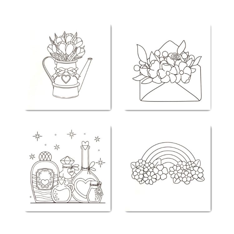 Picture of 14x14cm Custom Colouring Books