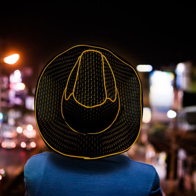 Picture of Light Up Straw Hats