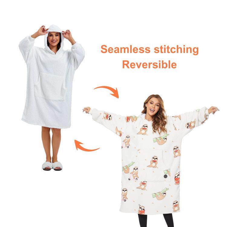 Picture of Unisex Premium 100% Polyester Sublimated  Wearable Blanket