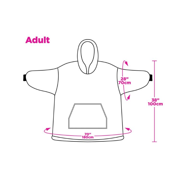 Picture of Unisex Premium 100% Polyester Sublimated  Wearable Blanket