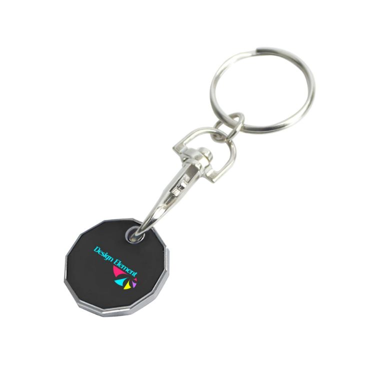 Picture of Printed Trolley Coin Keyring