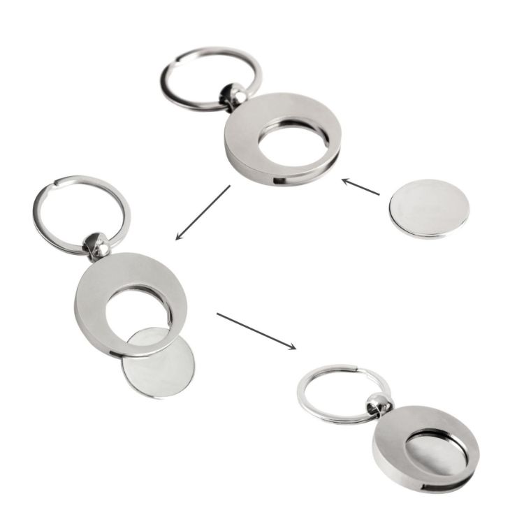 Picture of Round Trolley Coin Keyring