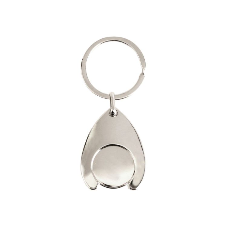 Picture of Teardrop Trolley Coin Keyring