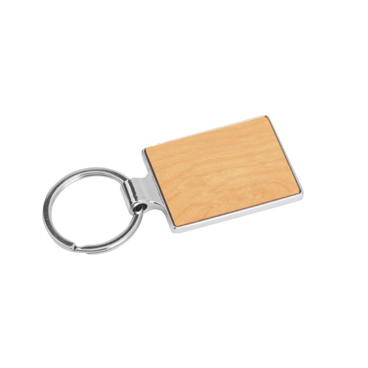 Picture of Rectangle Wooden Keyring