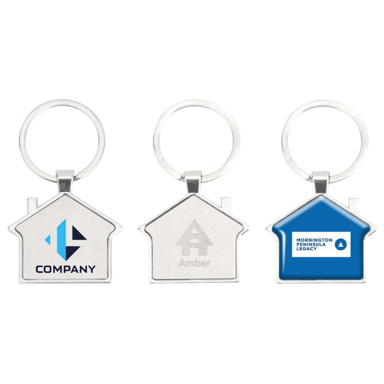 Picture of House Metal Keyring