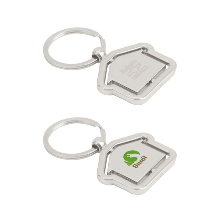 Picture of Spinning House Metal Keyring