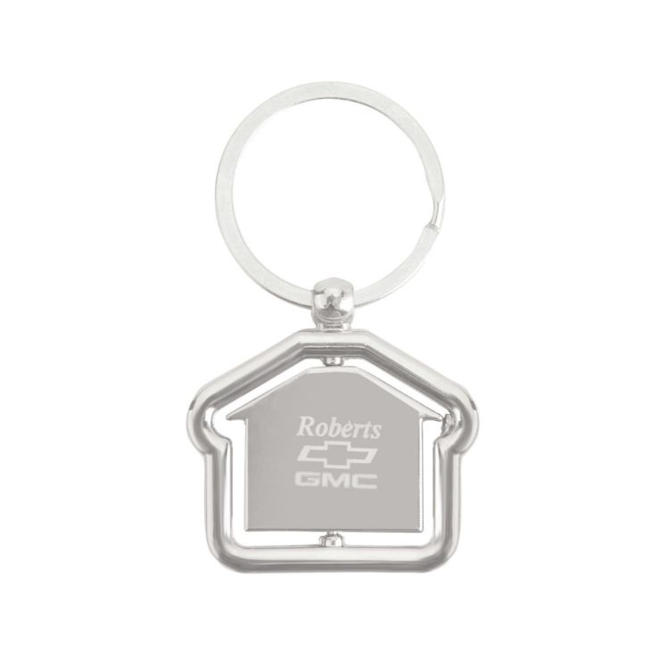 Picture of Spinning House Metal Keyring