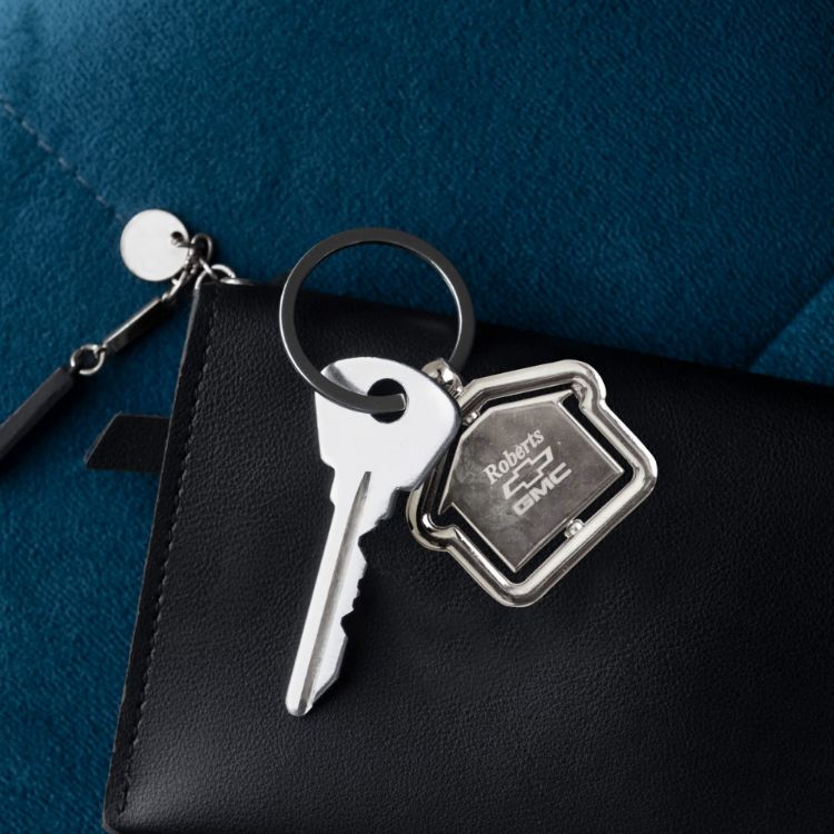 Picture of Spinning House Metal Keyring