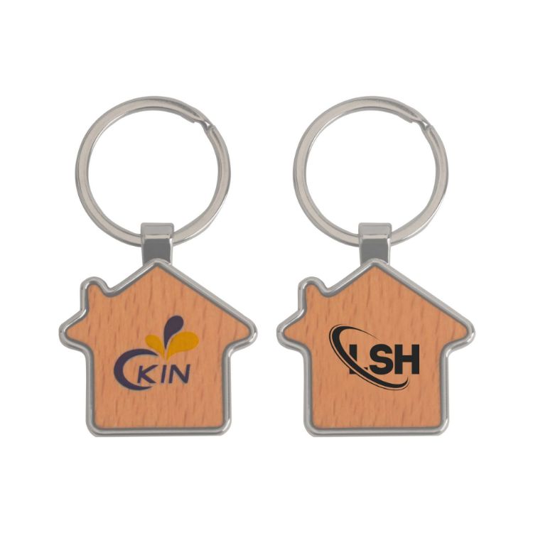 Picture of House Wooden Keyring