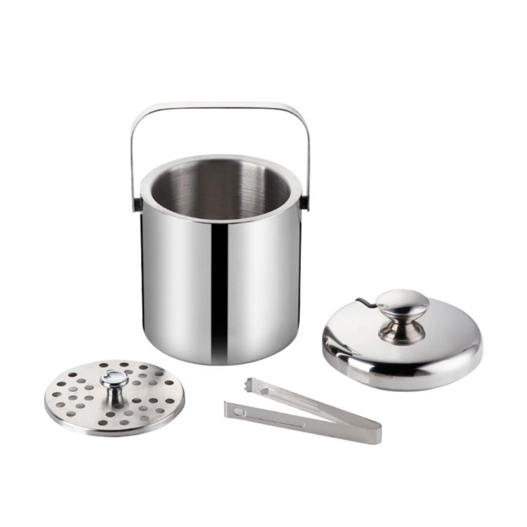 Picture of Ice Bucket With Lid And Tongs