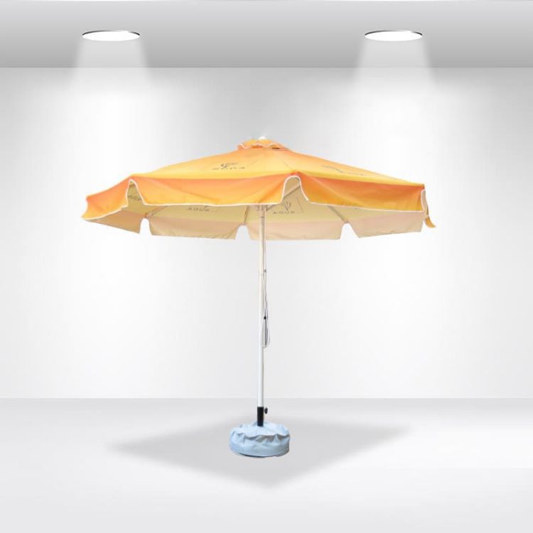 Picture of 3x3m Round Sublimation Market Umbrellas With Valances