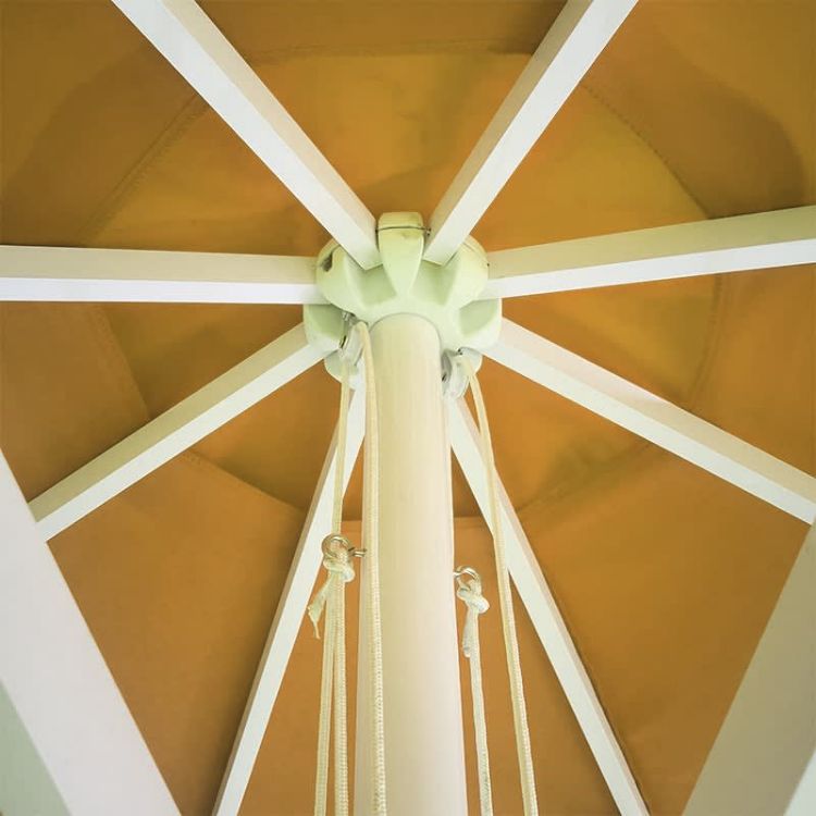 Picture of 3x3m Round Sublimation Market Umbrellas With Valances