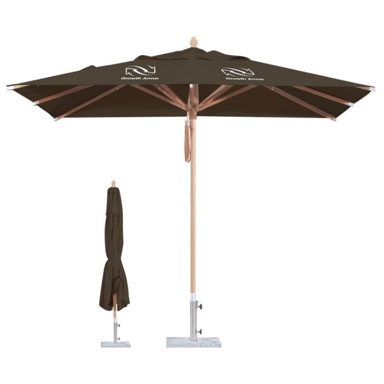 Picture of 3x3m Wind-resistant Square Stock Colour Outdoor Umbrella
