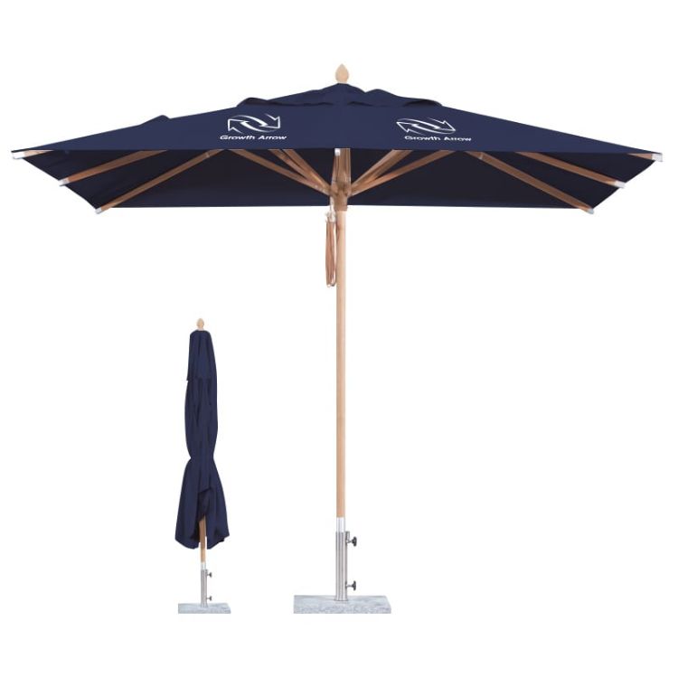 Picture of 2.5x2.5m Wind-resistant Square Stock Colour Outdoor Umbrella