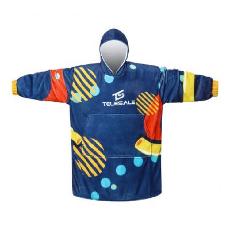 Picture of Unisex 100% Polyester Sublimated Wearable Blanket with Absorbent Lining