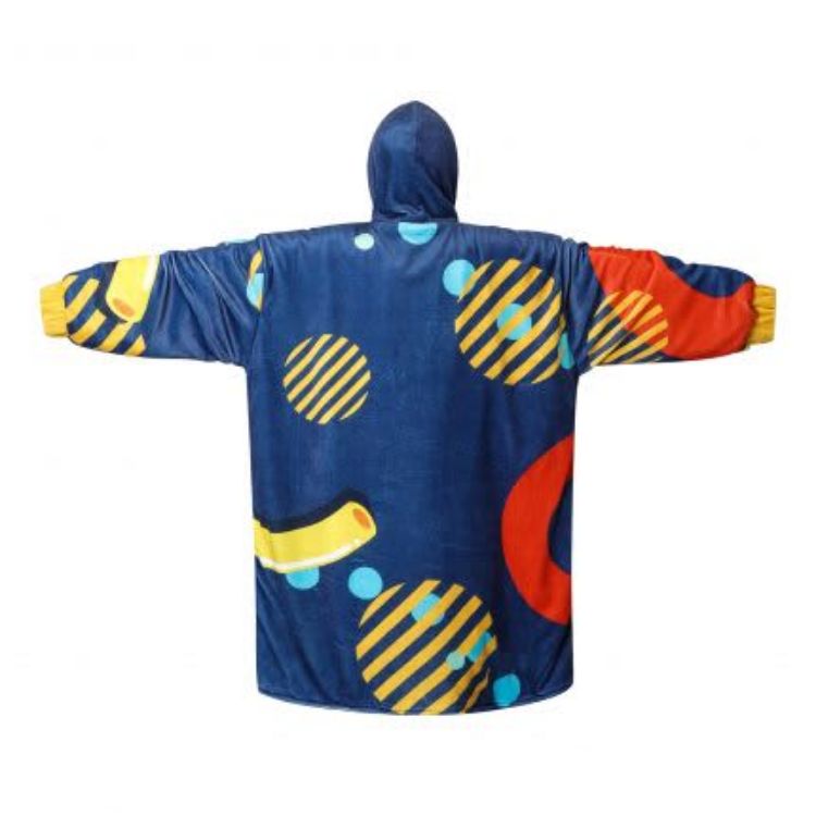 Picture of Unisex 100% Polyester Sublimated Wearable Blanket with Absorbent Lining