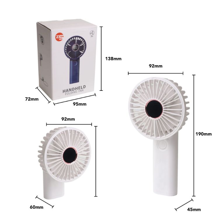 Picture of Handheld Power Bank Folding Fan