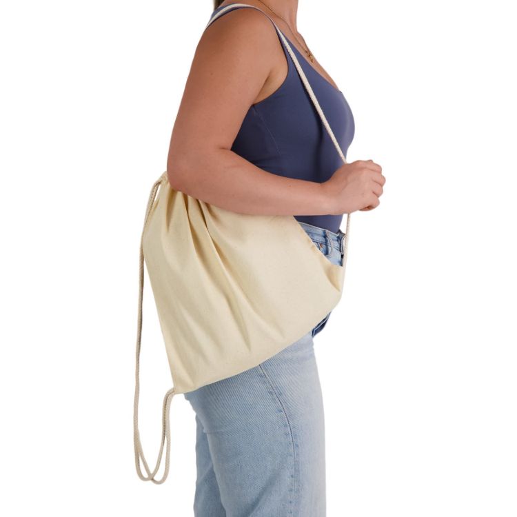 Picture of Calico Drawstring Library Backpack